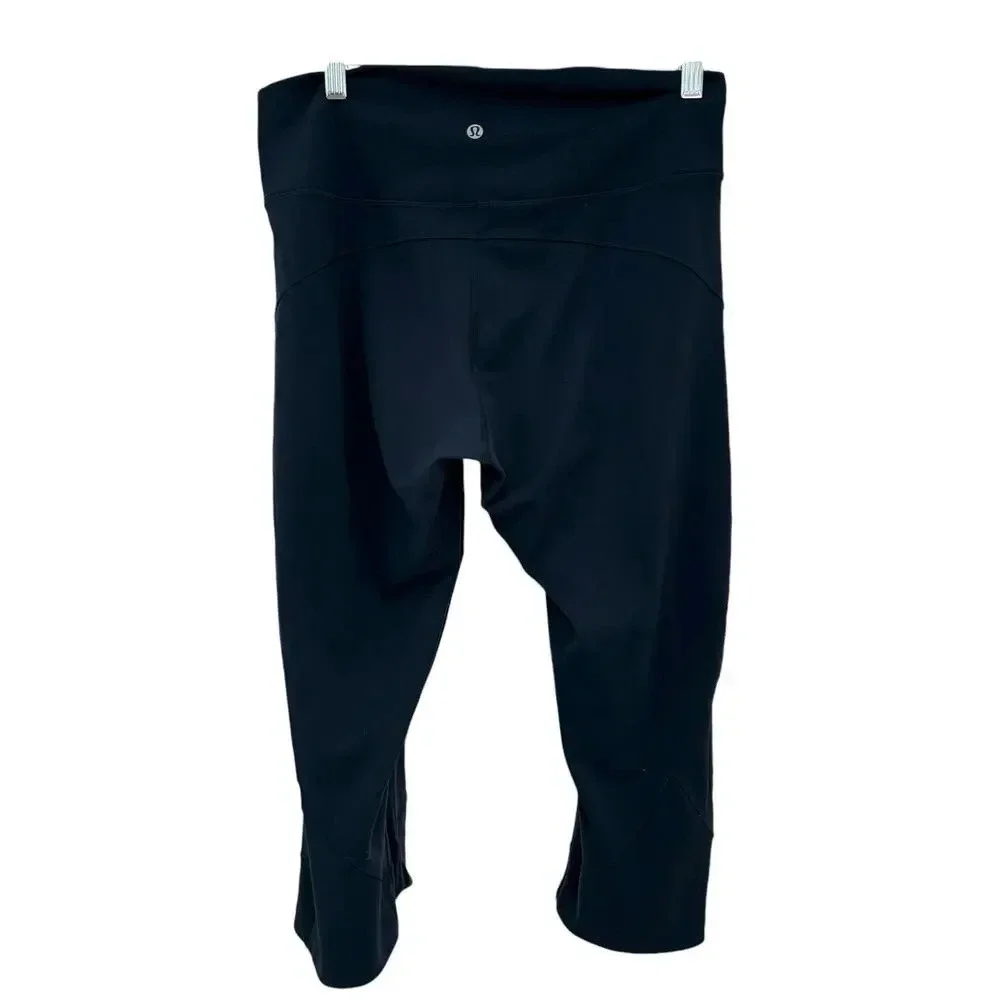 Lululemon In Movement Crop Everlux True Navy Size 12